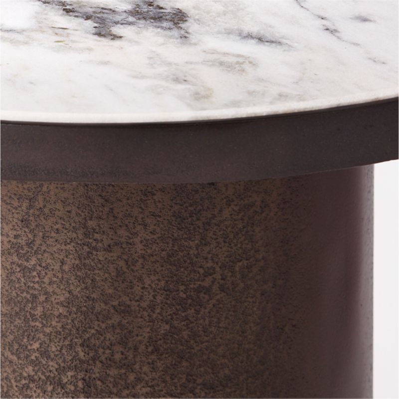 Discus Round Marble Side Table - Image 1