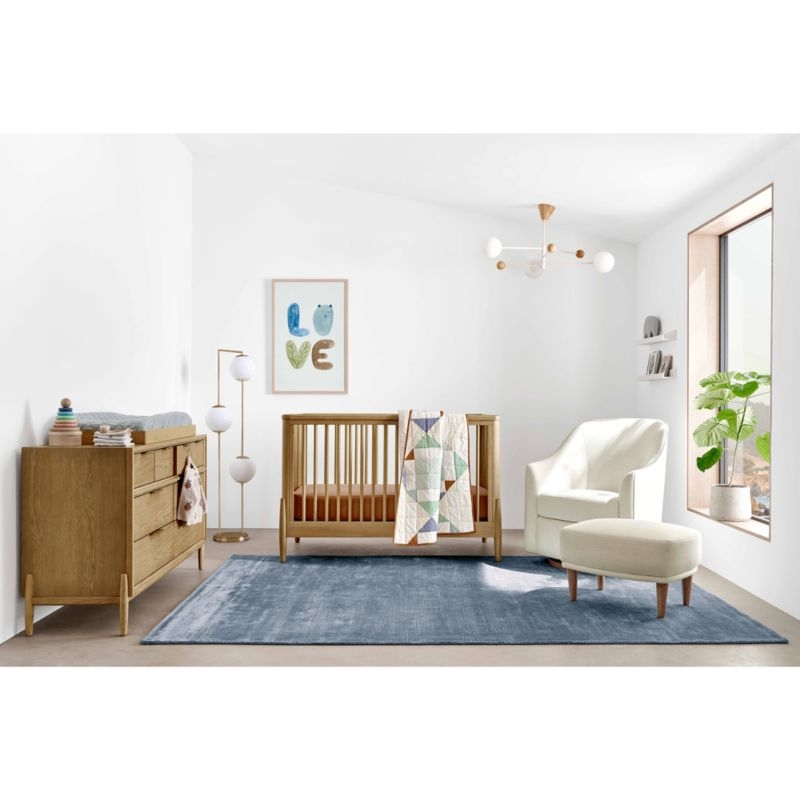 Bodie Natural Oak Wood Toddler Bed Rail - Image 1