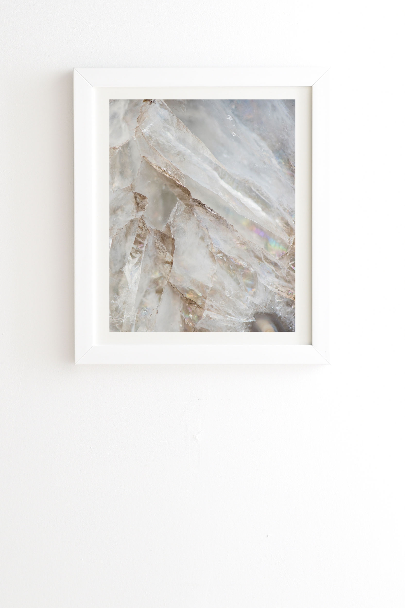 Crystalize by Bree Madden - Framed Wall Art Basic White 8" x 9.5" - Image 0