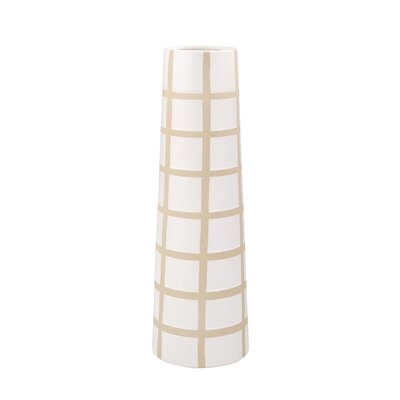 Kavanaugh Ceramic Windowpane Floor Vase - Image 0