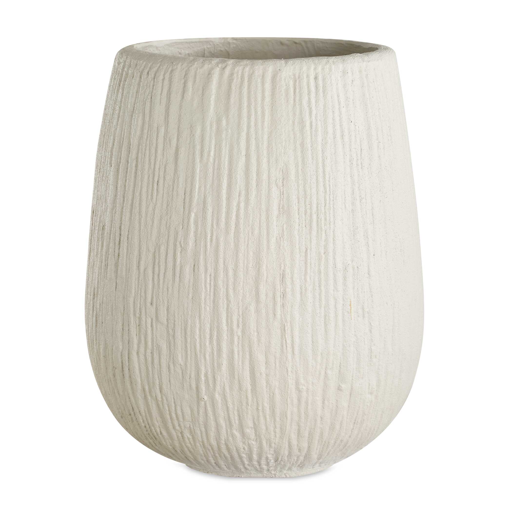 Rustic Ridge Off-White Outdoor Planter - Image 0