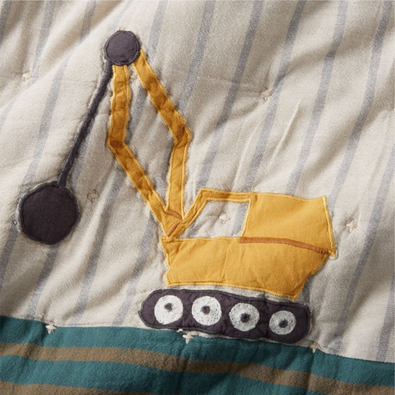 Modern Trucks Organic Cotton Kids Full/Queen Quilt - Image 4