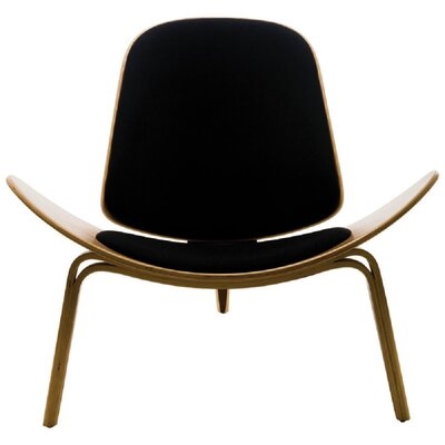 Dayanara Upholstered Side Chair in Black - Image 0