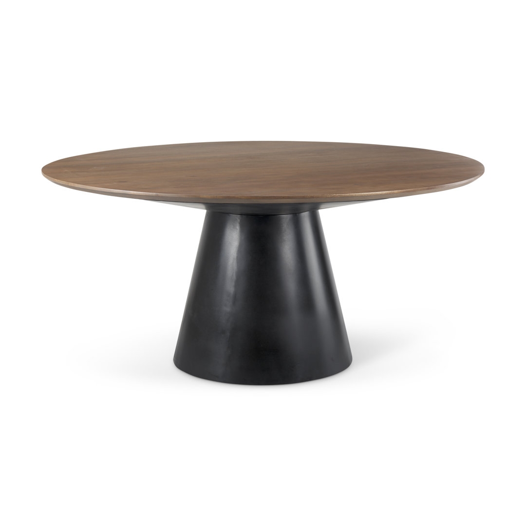 Mercana Mango Solid Wood Pedestal Dining Table - Image 0