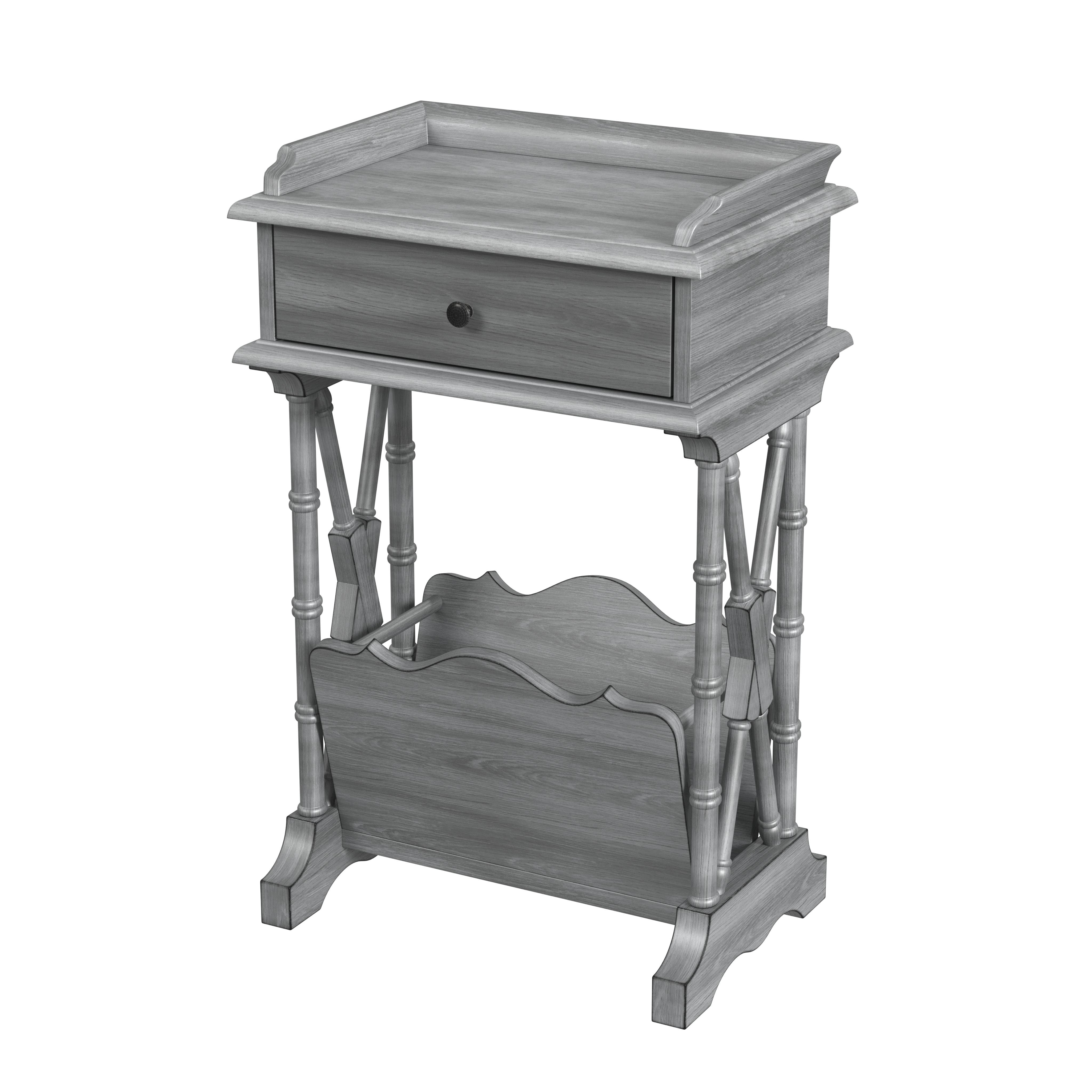 Cummings Powder Gray End Table - Image 0