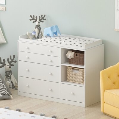 Wooden Changing Table With 5 Drawers - Image 0