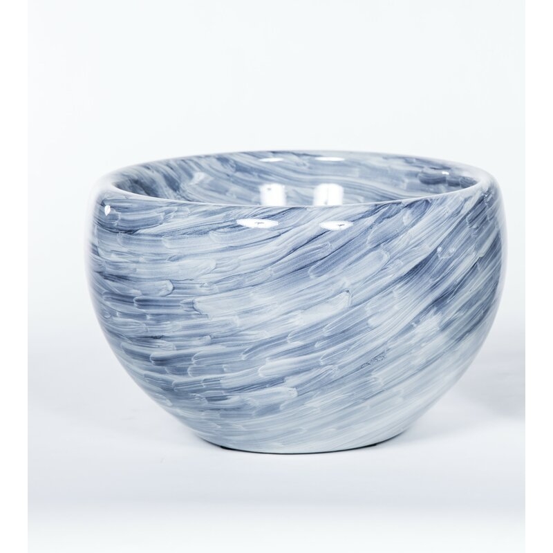 Prima Design Source Glass Asian Inspired Decorative Bowl in Gray - Image 0