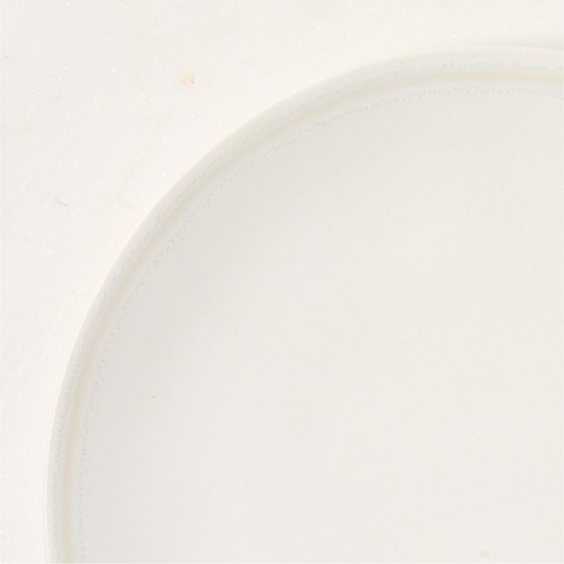 Hyacinth White Dinner Plates with Reactive Glaze Set of 6 - Image 5