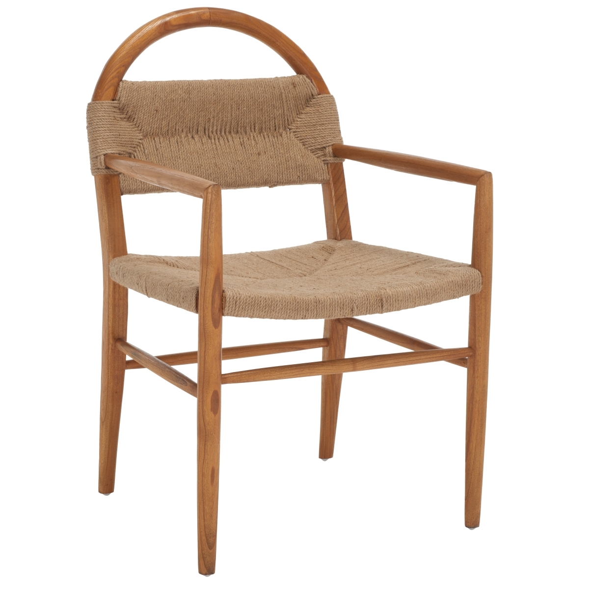 Farley Dining Chair - Brown / Natural - Safavieh - Image 6