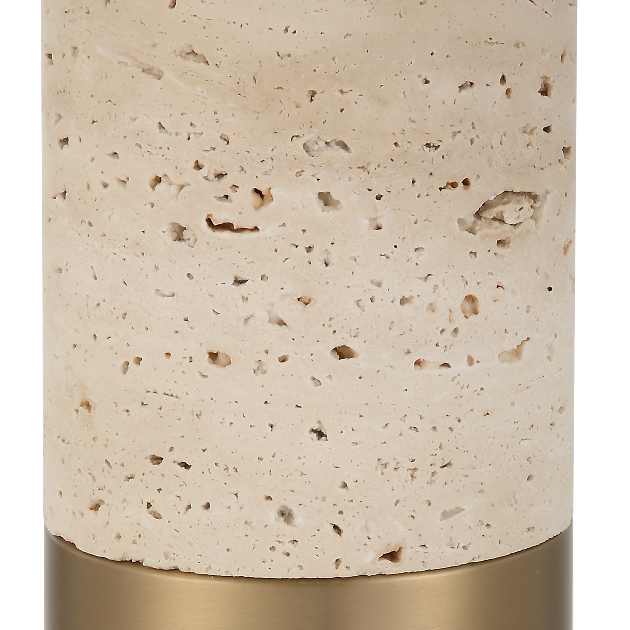 Gravitas Elegant Brass & Stone Lamp - Image 5