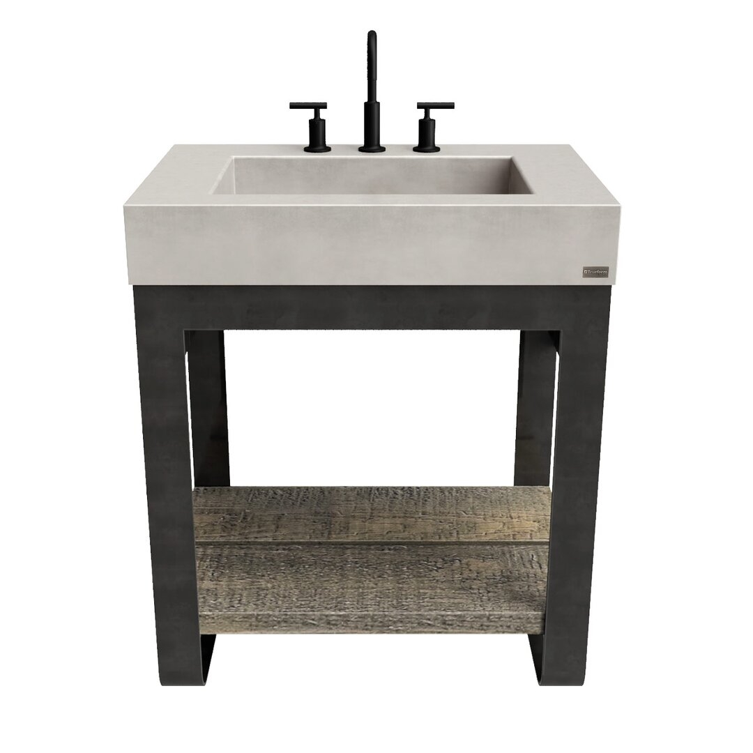"Trueform Concrete 30"" Outland Vanity with Concrete Rectangle Sink" - Image 0