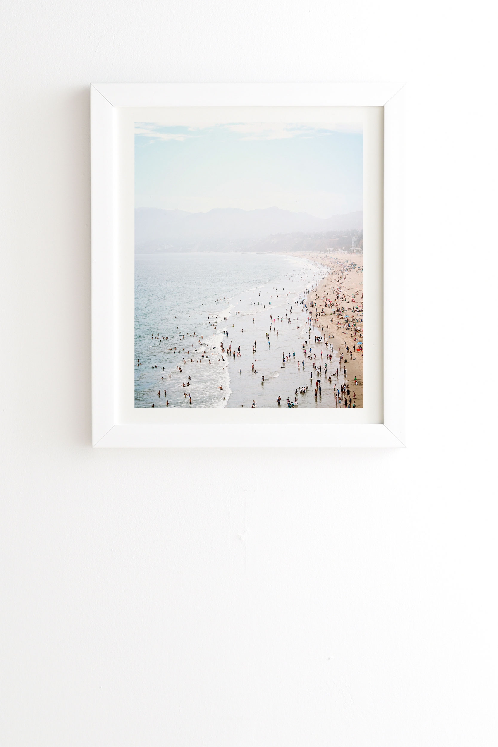 La Summer by Bree Madden - Framed Wall Art Basic White 14" x 16.5" - Image 0
