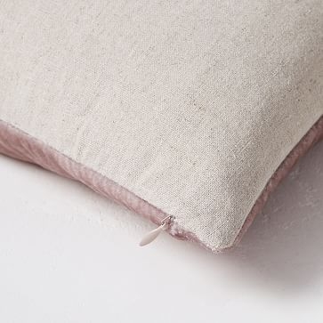 Lush Velvet Pillow Cover, 24"x24", Sand - Image 5