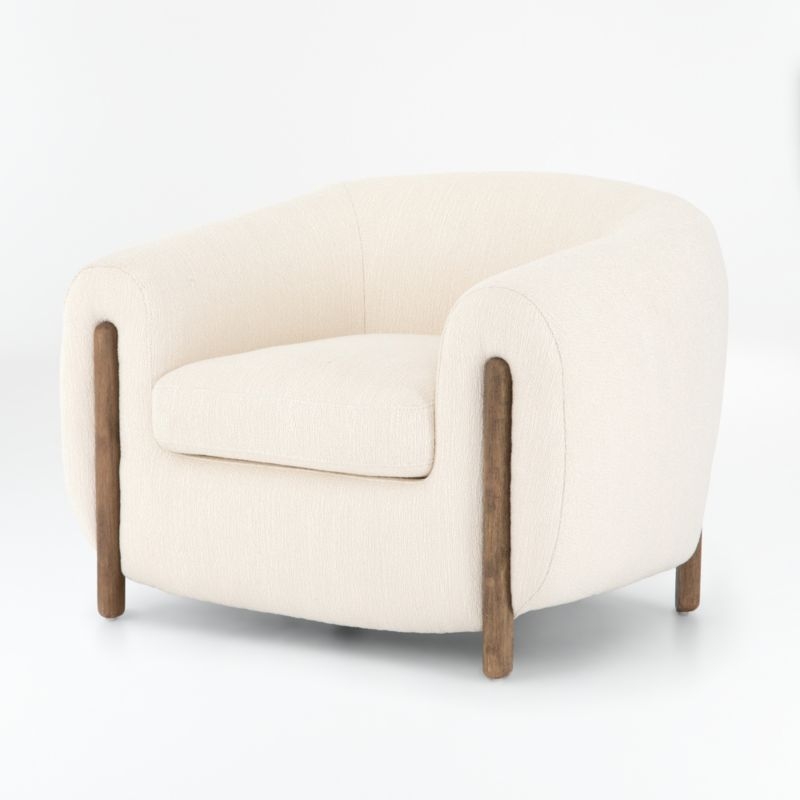 Nora Tub Chair, Cream - Image 1