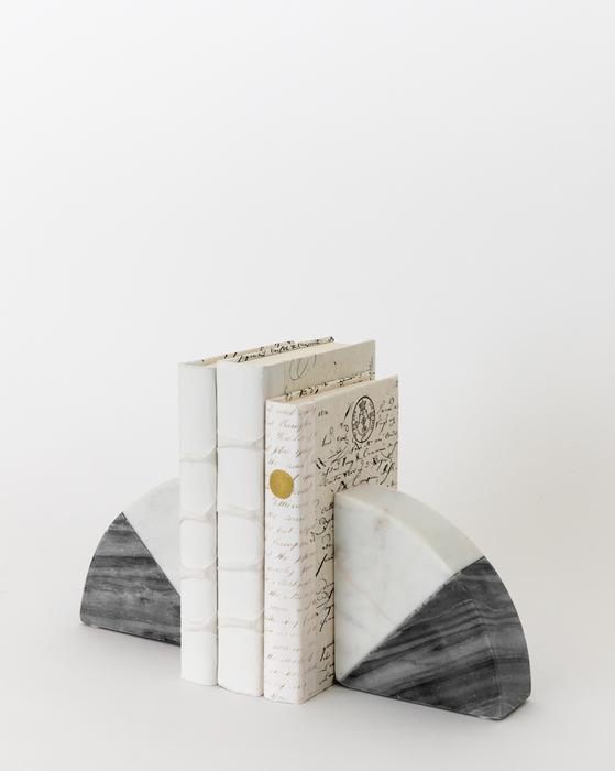 Duotone Marble Bookends, Set of 2 - Image 5