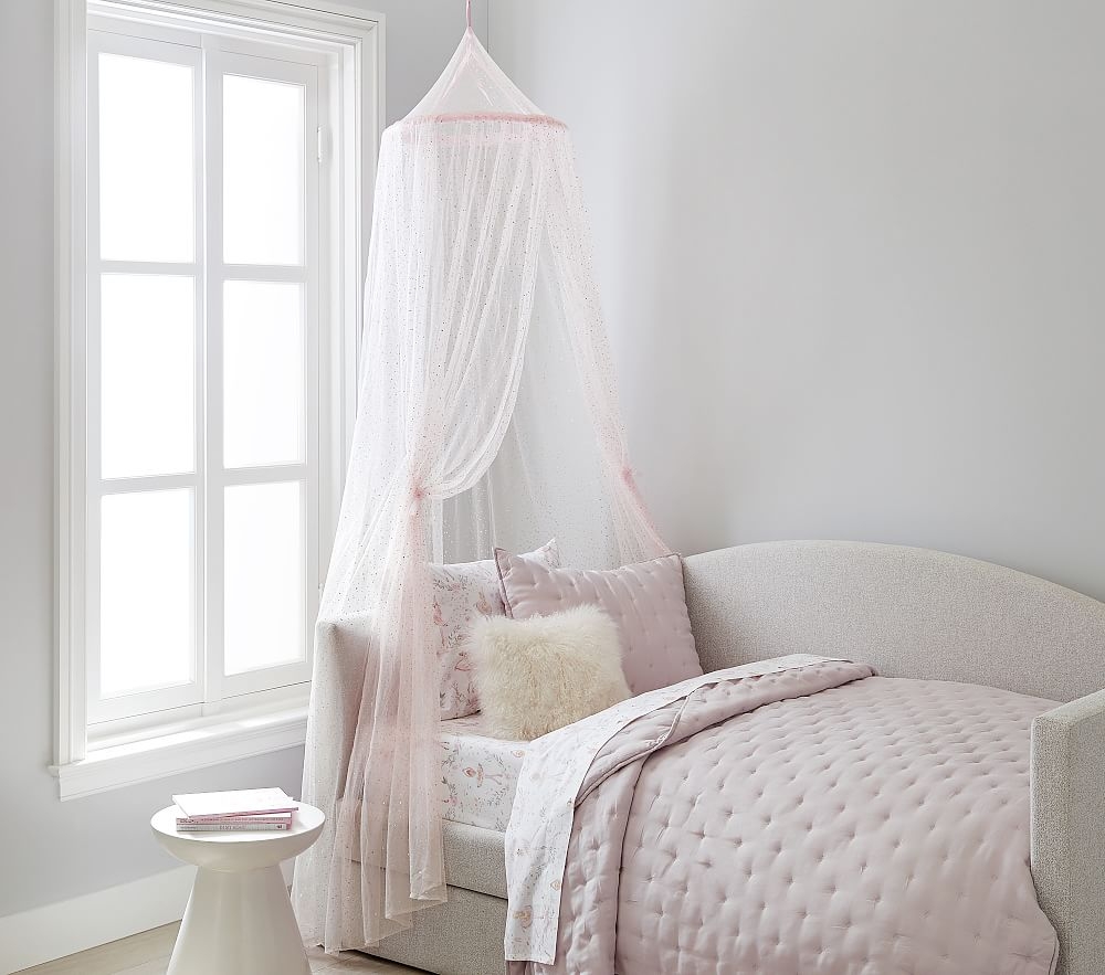 Iridescent Blush Glitter Canopy - Image 0