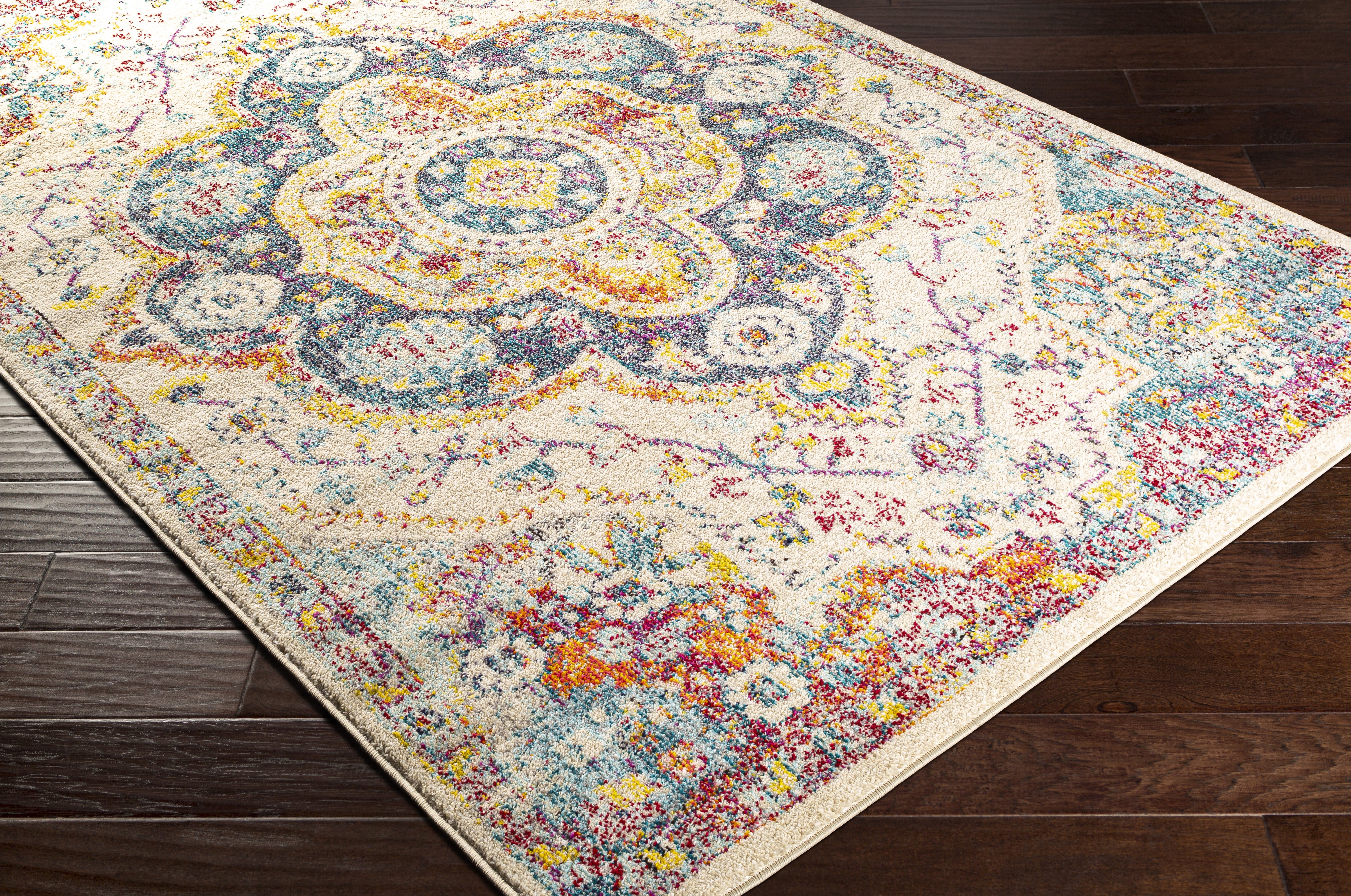 Morocco Blue Indoor 2' x 3' Machine Woven Rug - Image 6