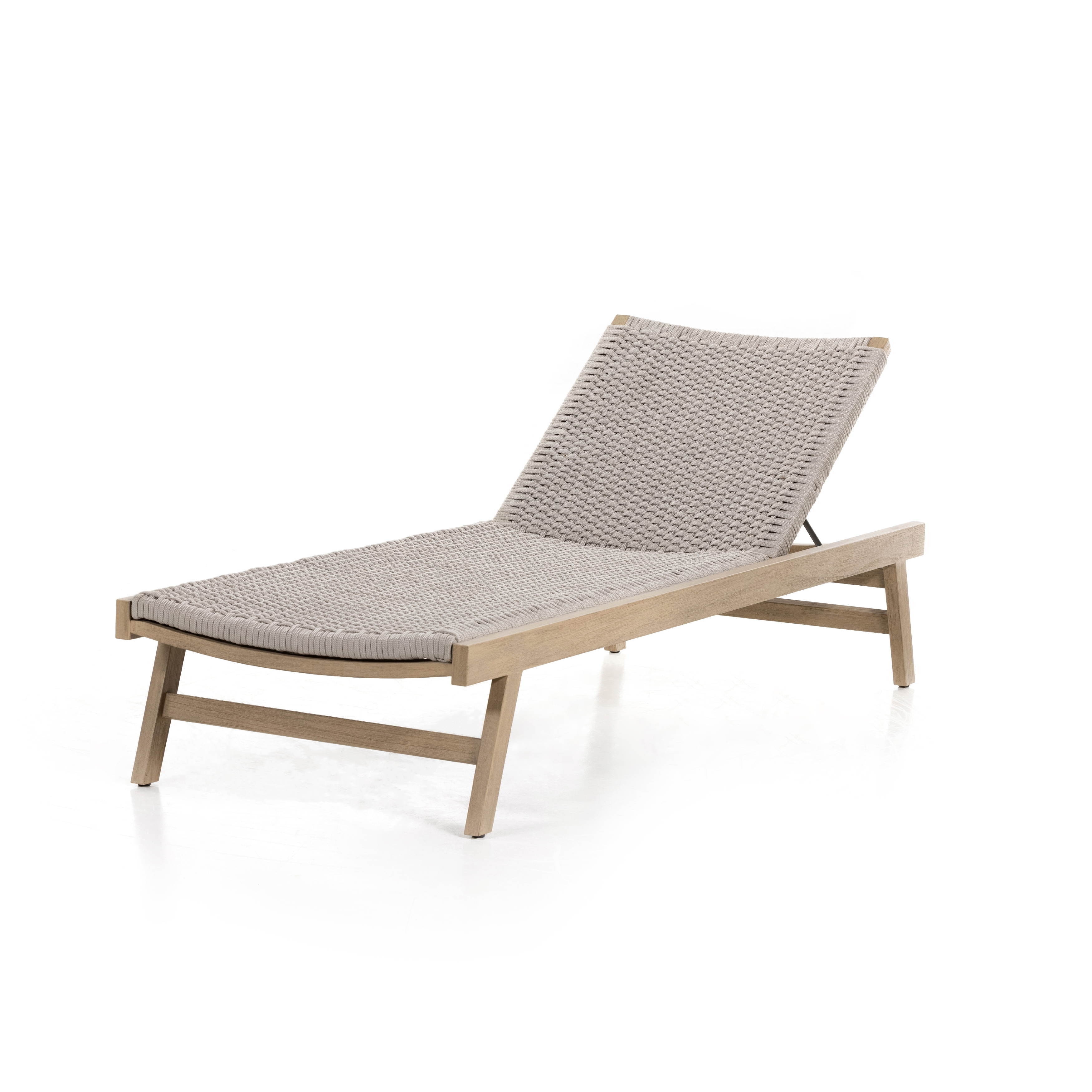 Delano Outdoor Chaise Lounge-Brown - Image 1