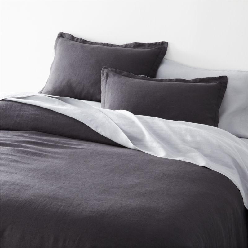 Grey Natural Hemp Fiber Queen Sheet Set - Image 3