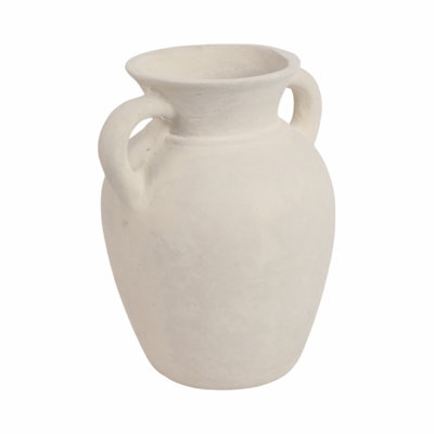 Terracotta, 9" Vase With Handles, Amphora - Image 0