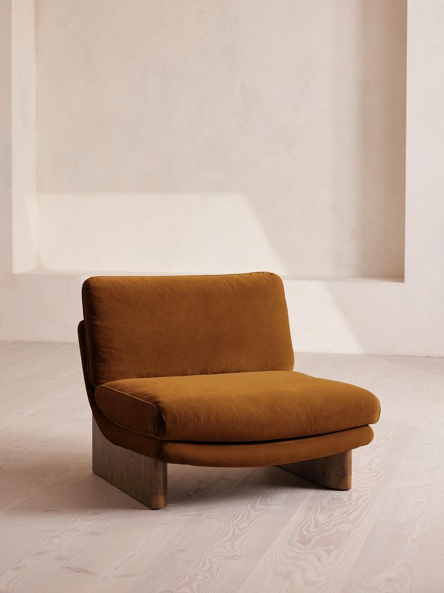Tellis Chair, Velvet, Mustard, US - Image 0