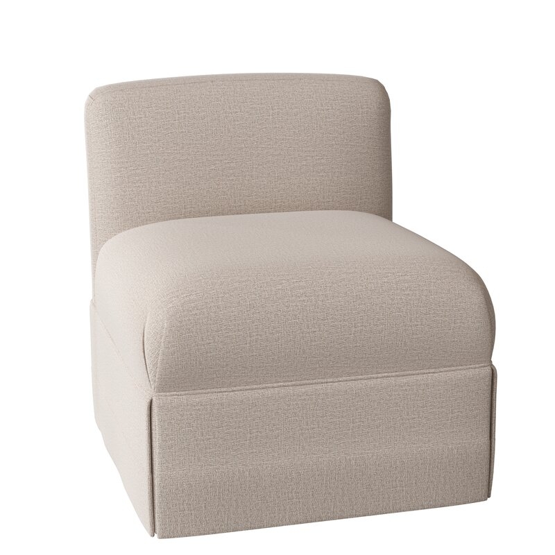 Ambella Home Collection Chloe 25"" Wide Slipper Chair - Image 0
