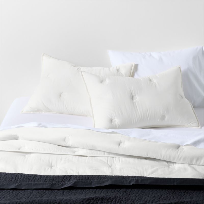 Celeste Organic Cotton Midnight Navy Blue King Quilt - Image 2