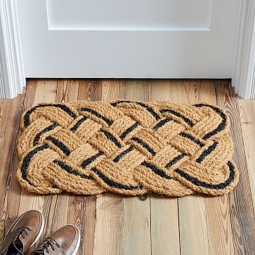 Pop Woven Doormat, 18x30, Black - Image 1