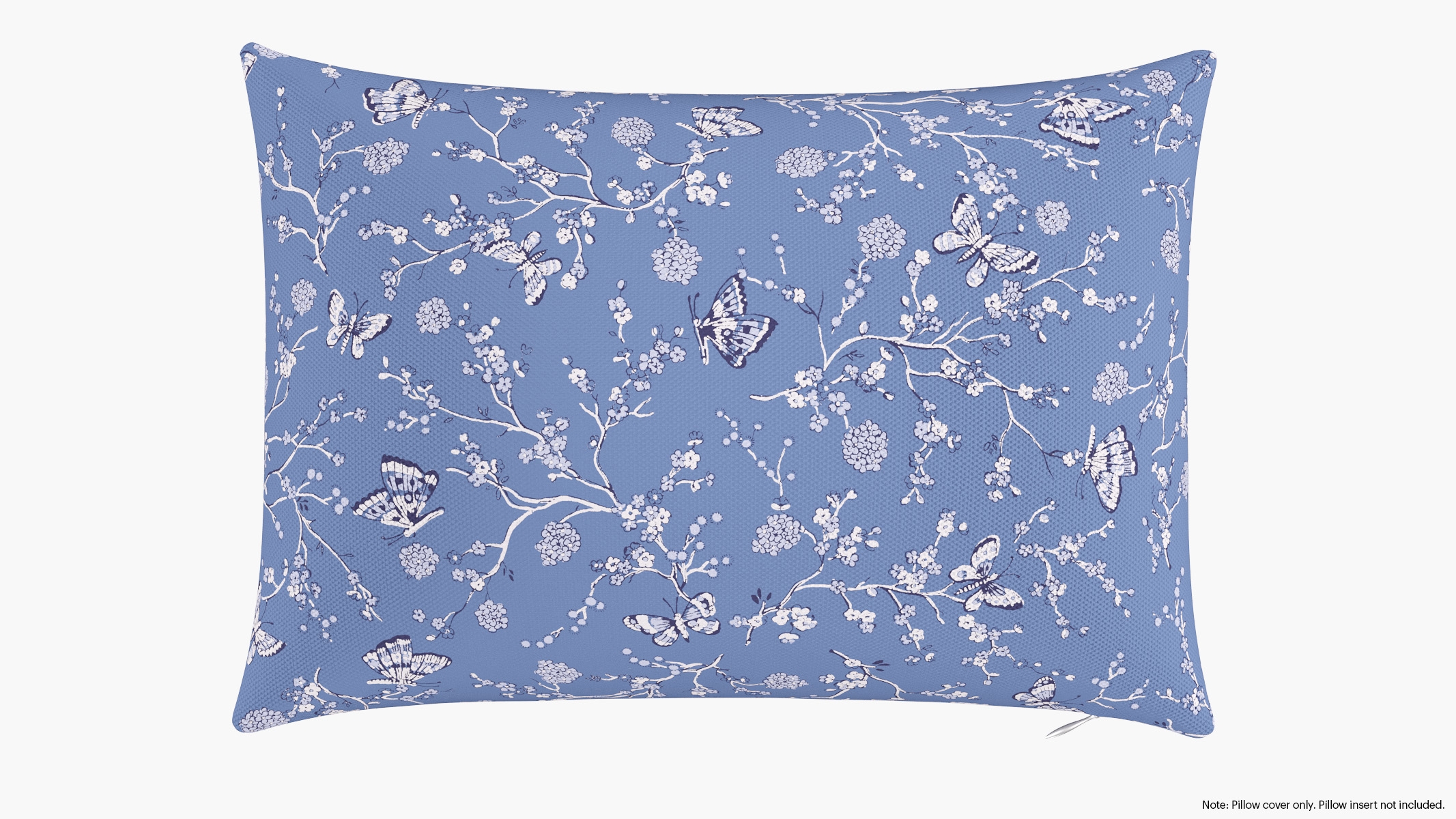 Throw Pillow Cover 14" x 20", Blue Mariposa, 14" x 20" - Image 0