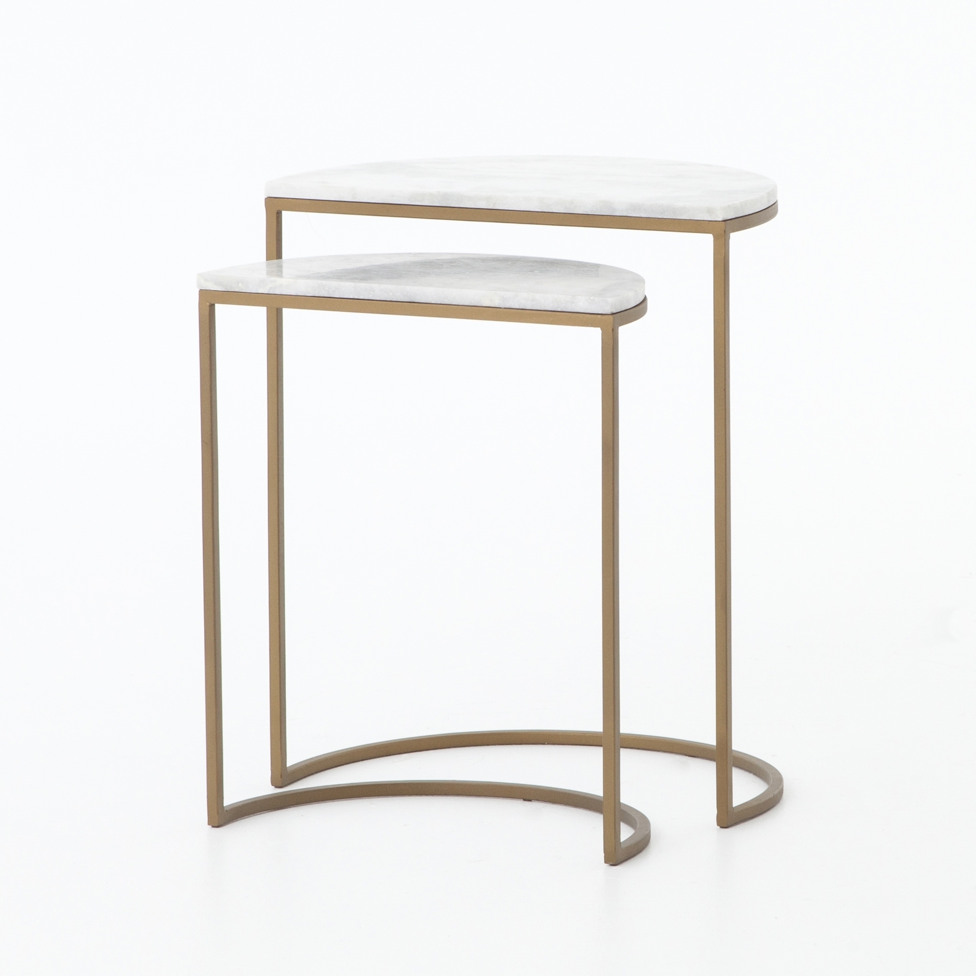 Ane Nesting Tables - White Marble - Image 2