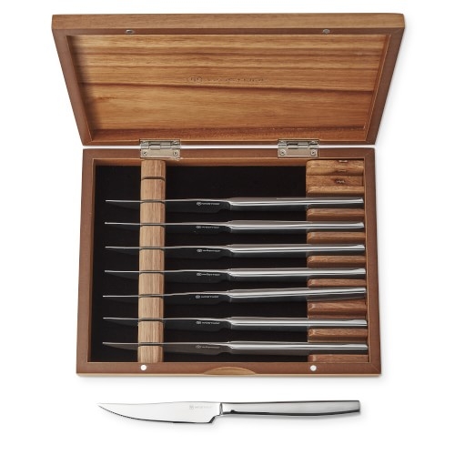 Wusthof Stainless-Steel 8-Piece Steak Knives, Acacia - Image 0