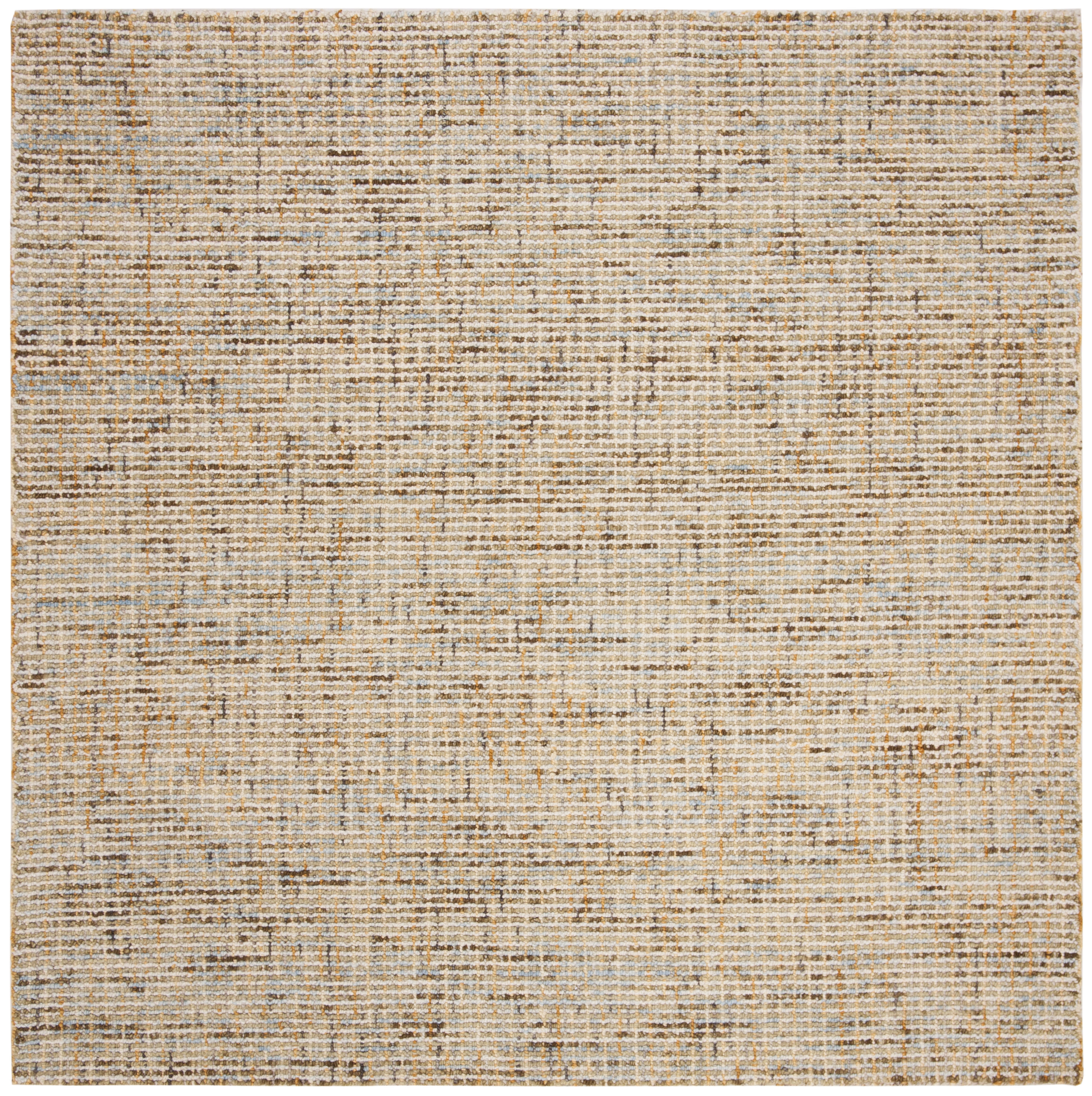 Arlo Home Hand Tufted Area Rug, ABT468D, Gold/Blue,  6' X 6' Square - Image 0