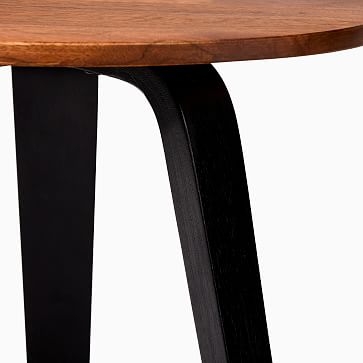 Suite Black & Cool Walnut Round Side Table - Image 3