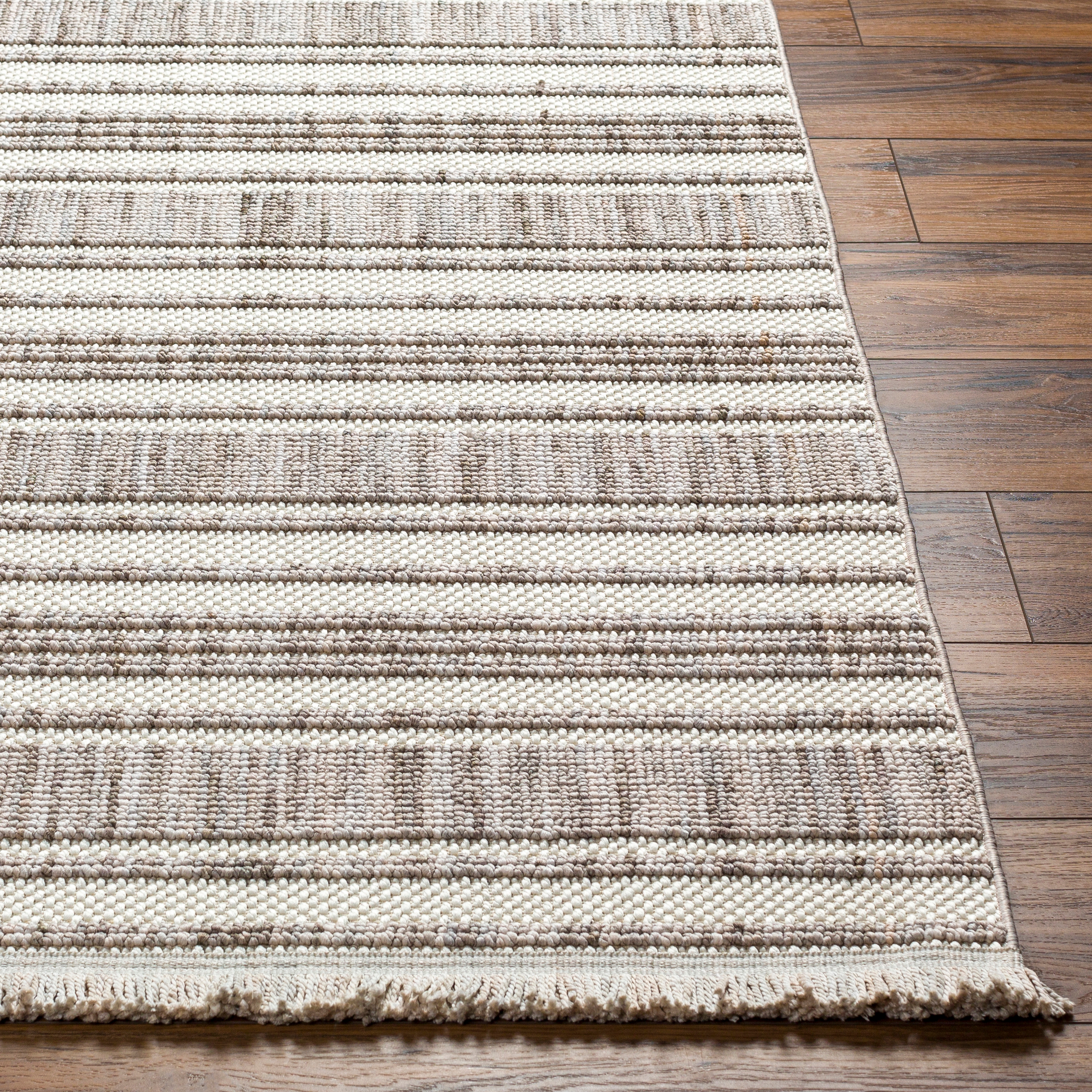 New Delhi Beige Indoor 8'11" x 12' Machine Woven Rug - Image 2