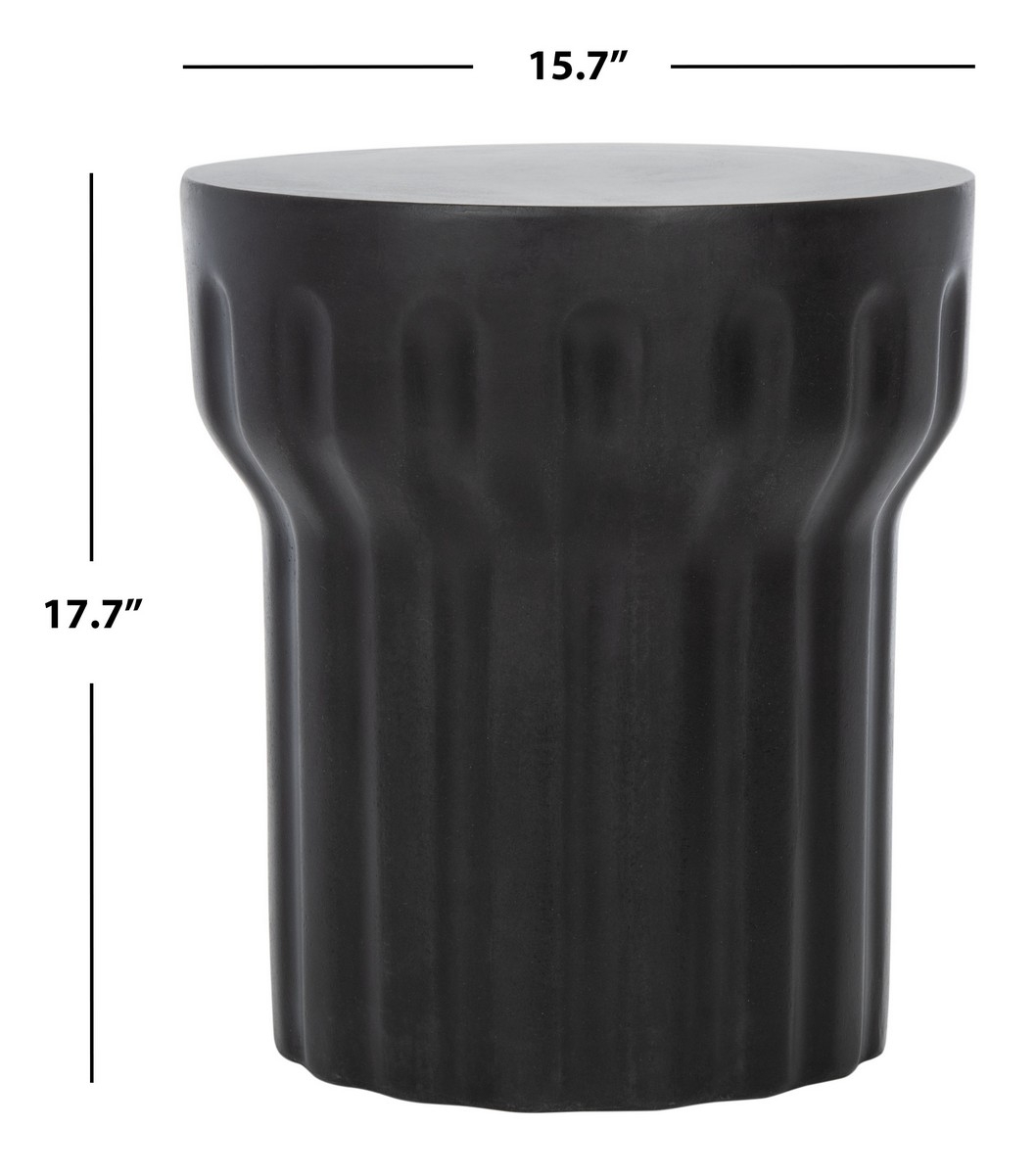 Vesta In/Outdoor Accent Stool - Black - Safavieh - Image 5