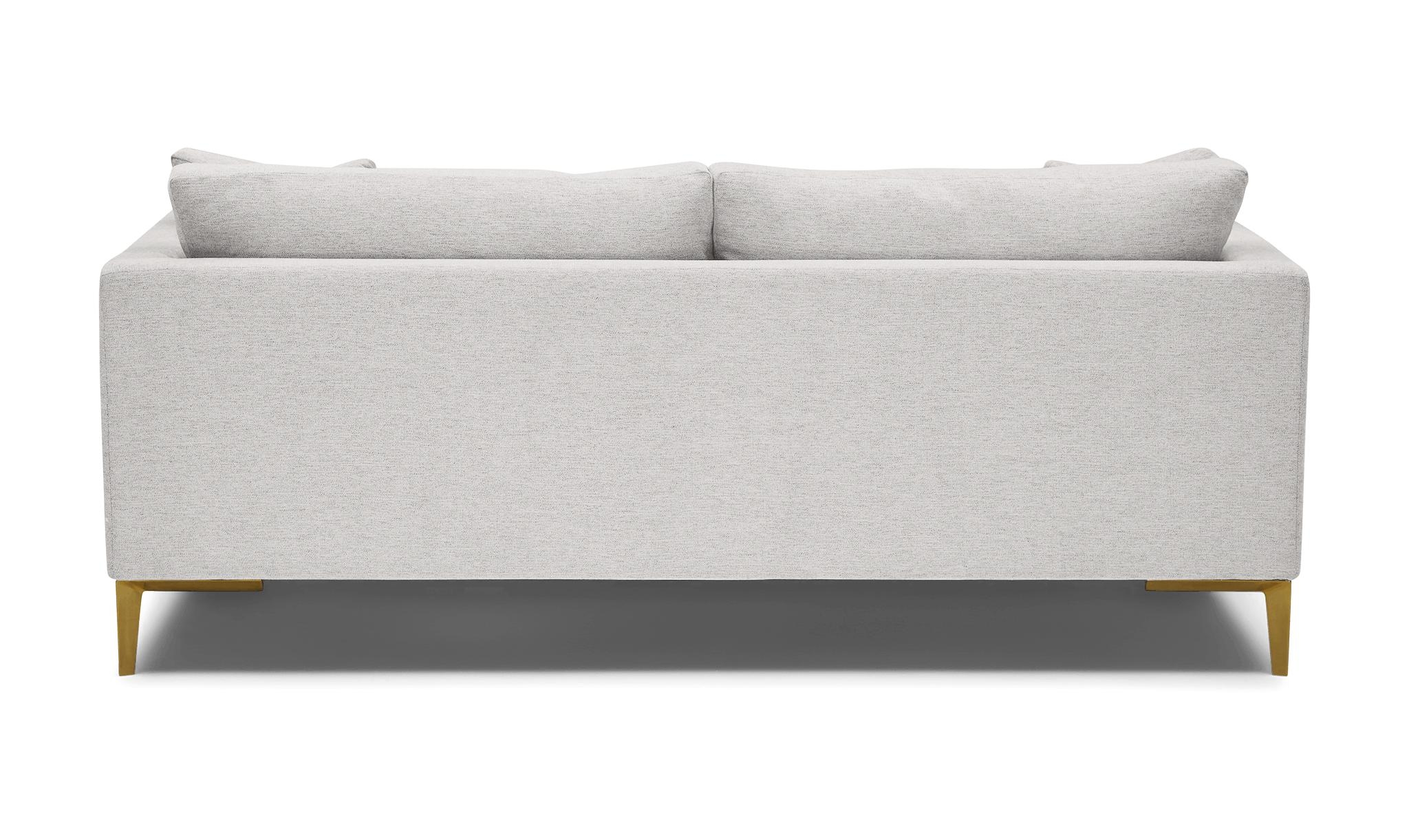 Gray Ainsley Mid Century Modern Sofa - Sunbrella Premier Fog - Image 4