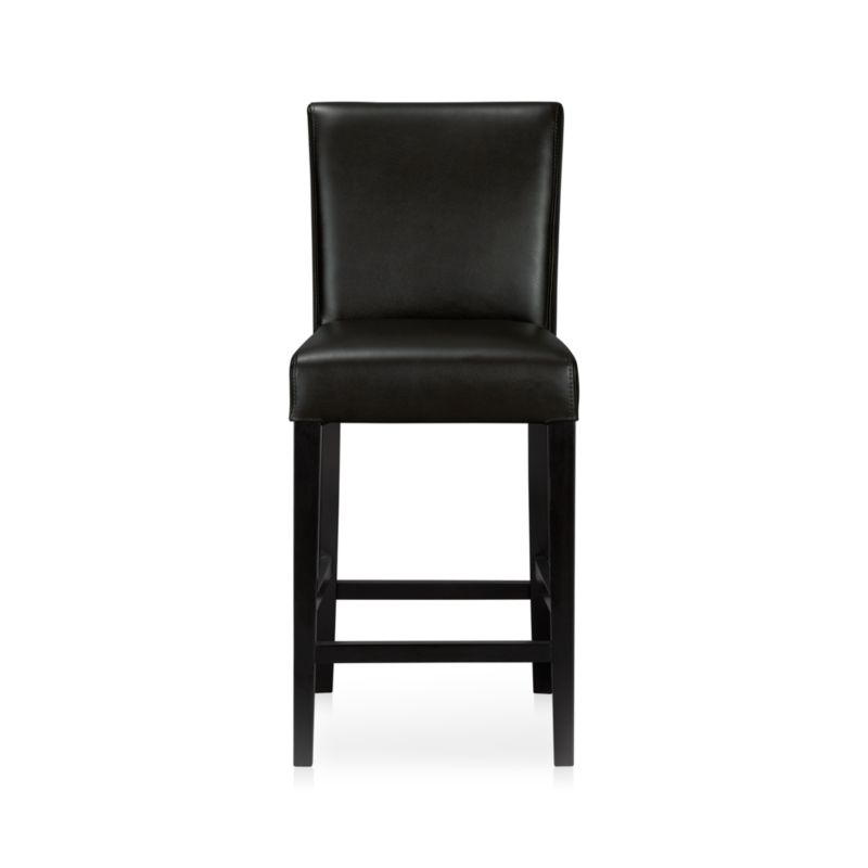Lowe Onyx Leather Counter Stool - Image 1