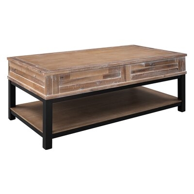 Lift Top 4 Legs Coffee Table with Storage - Image 0