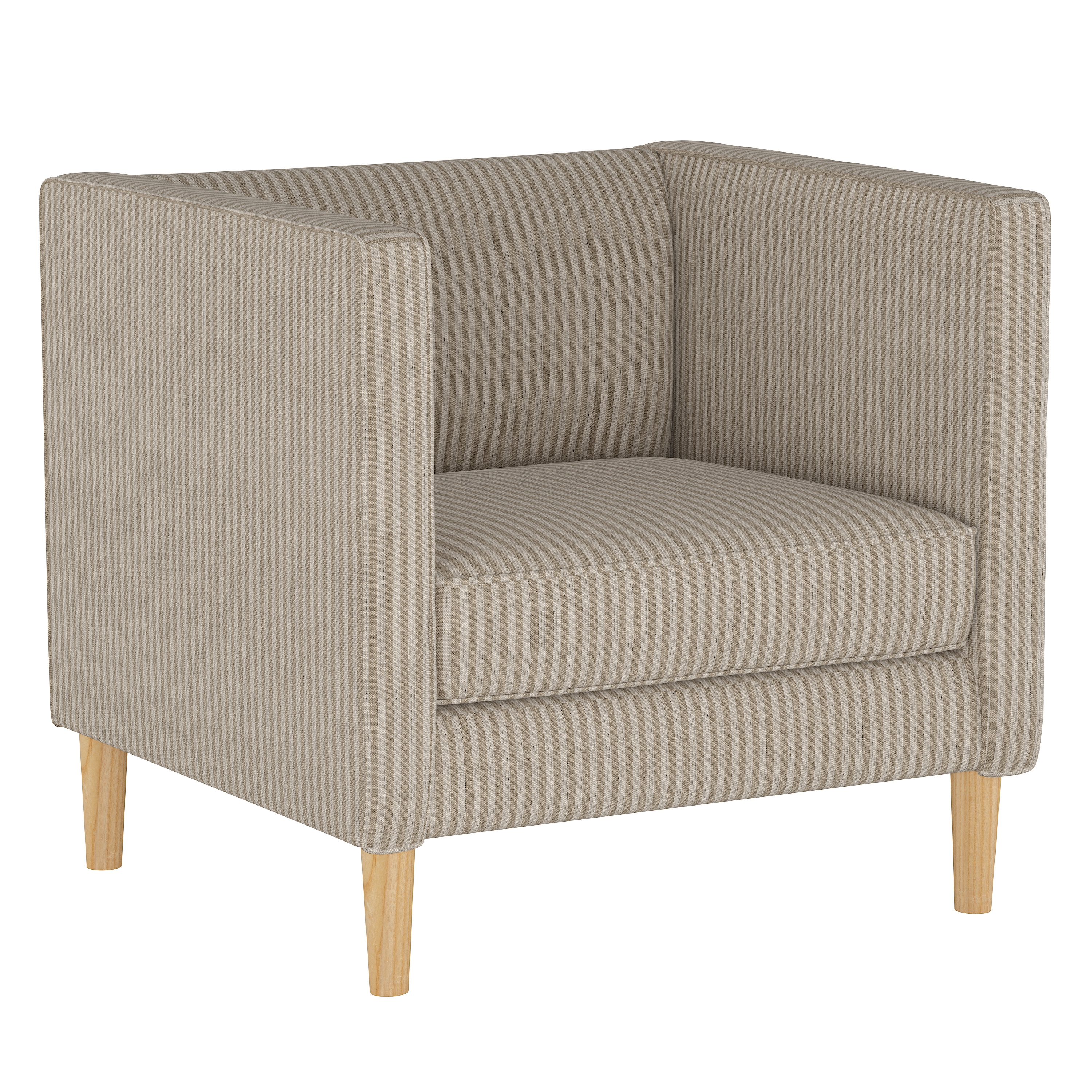Humboldt Chair, Scout Stripe Taupe - Image 0