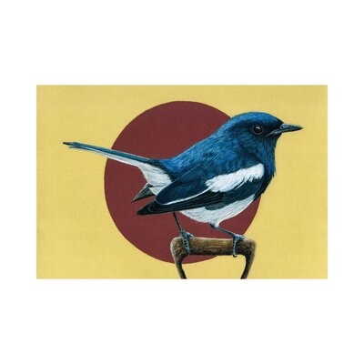 Oriental Magpie-Robin by Mikhail Vedernikov - Wrapped Canvas Gallery-Wrapped Canvas Giclée - Image 0