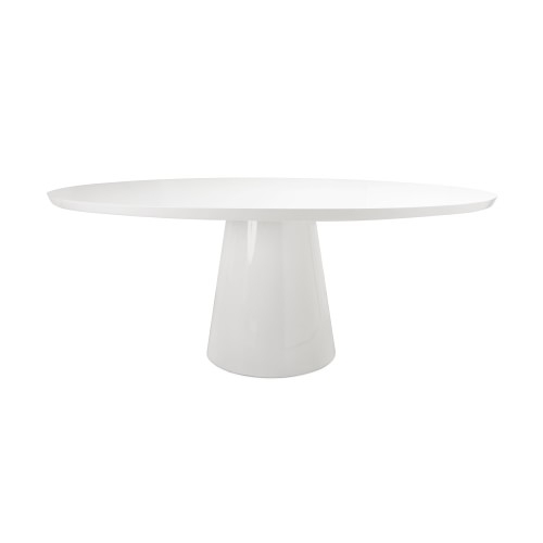 Tioga Oval Dining Table, White Wash - Image 0