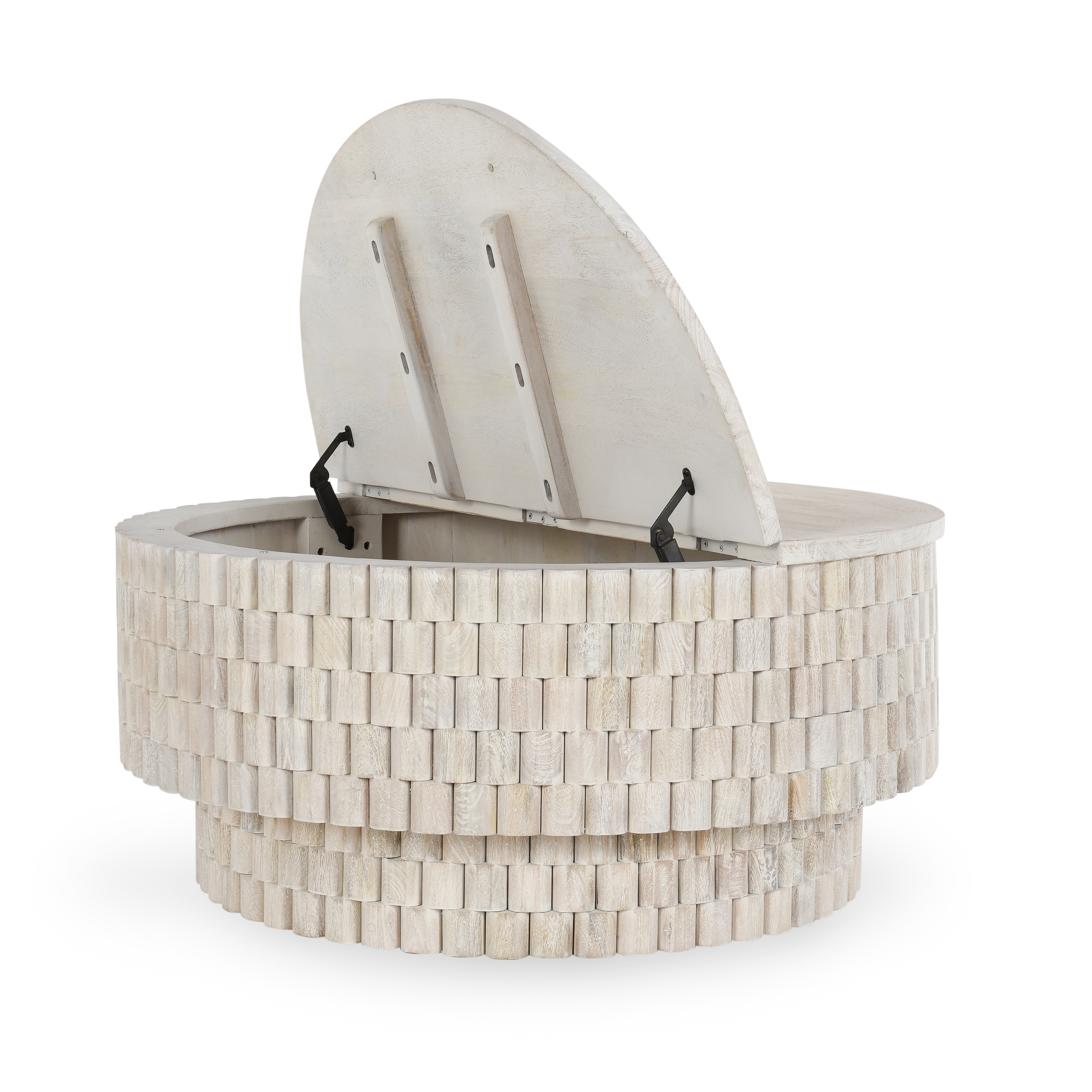 Norwood 40" Round Coffee Table Cream - Image 1