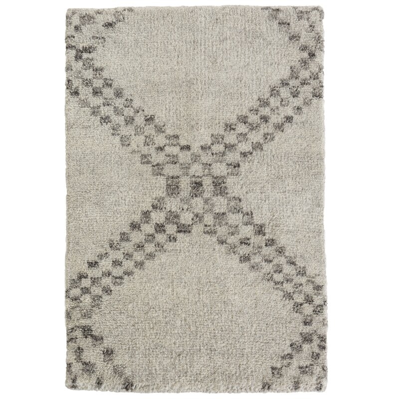 Dash and Albert Rugs Zillah Geometric Hand-Knotted Gray Area Rug - Image 0