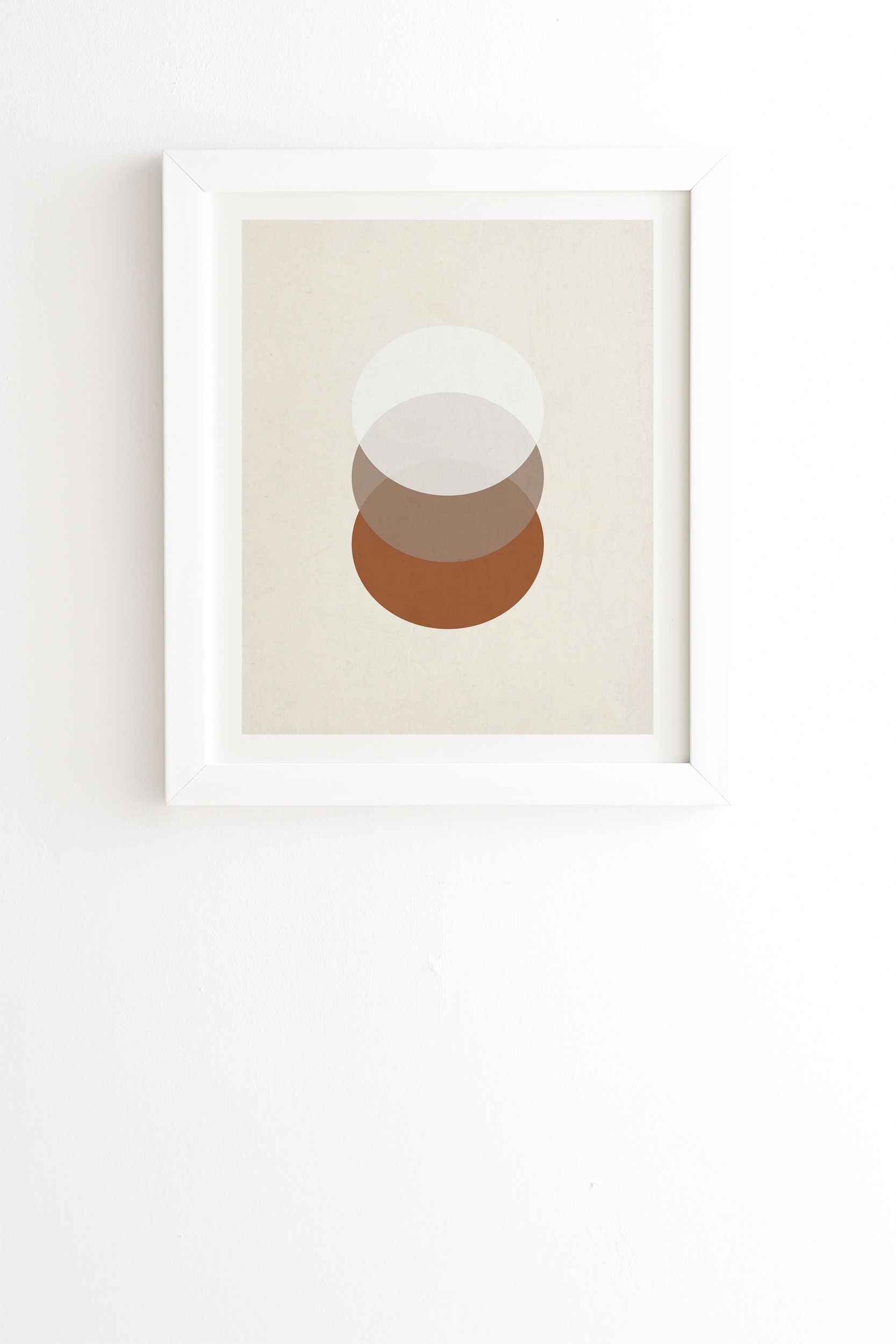 Orbit 005 by Rose Beck - Framed Wall Art Basic White 30" x 30" - Image 1