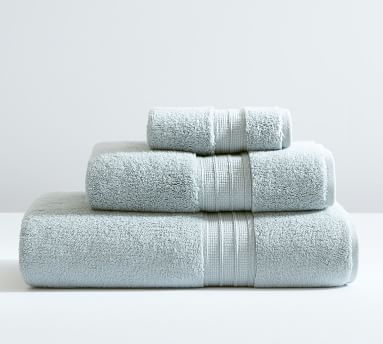 Hydrocotton Quick-Dry Organic Bath Towels, Heathered Charcoal - Image 2