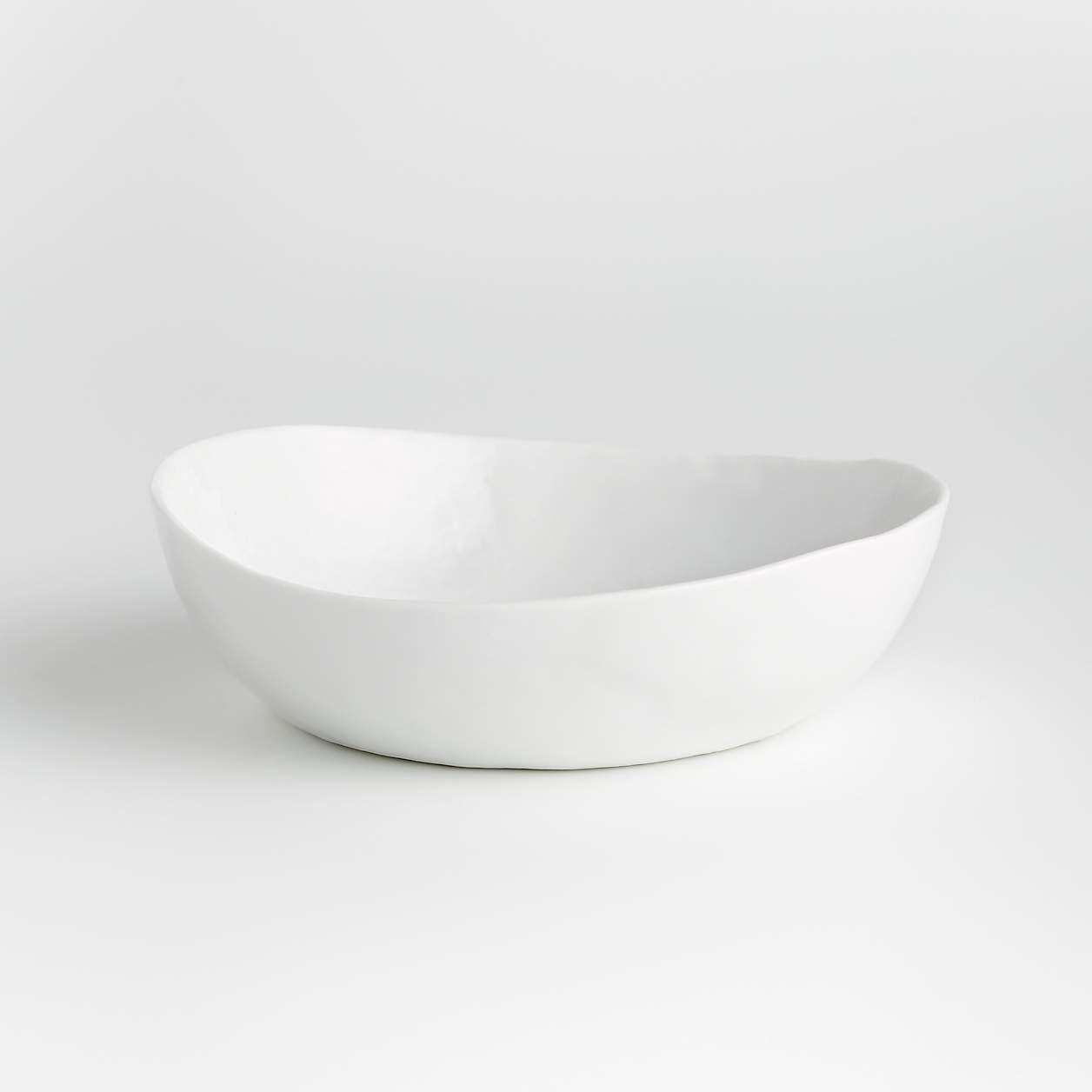 Mercer White Porcelain Low Bowl - Image 1