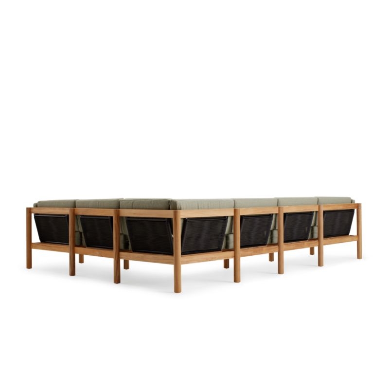 Neighbor ™ Haven Leaf Green 8-Piece U-Shaped Outdoor Sectional Sofa - Image 2