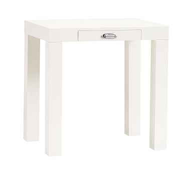 Parsons Mini Desk with Handle, Simply White, In-Home Delivery - Image 0