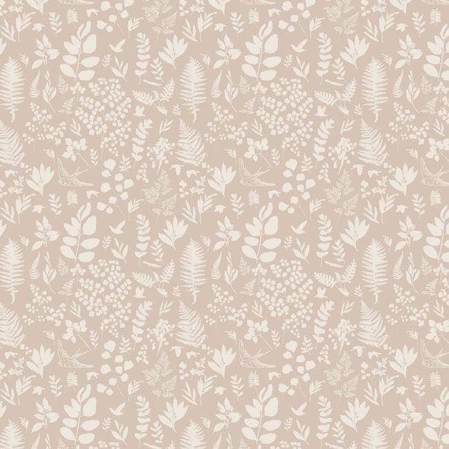 Chasing Paper Blush Pink Fern Peel and Stick Wallpaper 2'x8' - Image 0