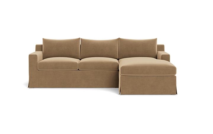 Sloan Slipcovered Right Chaise Sectional - Image 0
